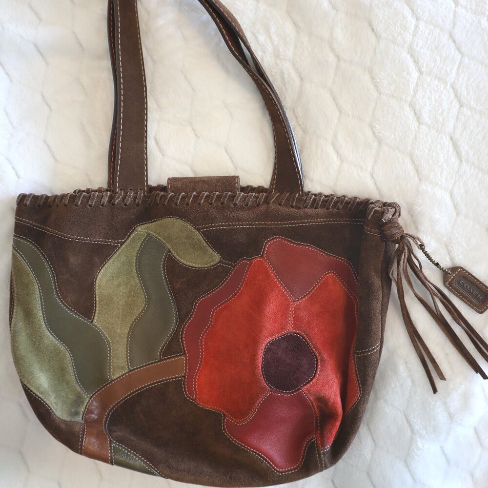 Vintage Coach Poppy For Peace Tote Bag 9258